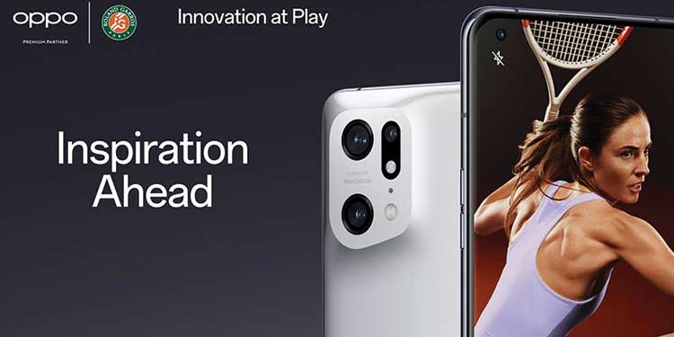 OPPO ส่งเสริมขวัญกำลังใจของ Roland-Garros 2022 ด้วย “Inspiration Ahead”