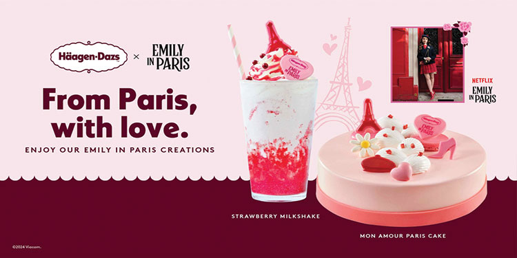Häagen-Dazs เปิดตัวคอลเล็กชันไอศกรีมใหม่ Emily in Paris พร้อมให้แฟน ๆ ชาวไทย ลิ้มรสความอร่อยระดับพรีเมี่ยมสไตล์ปารีสแล้ววันนี้