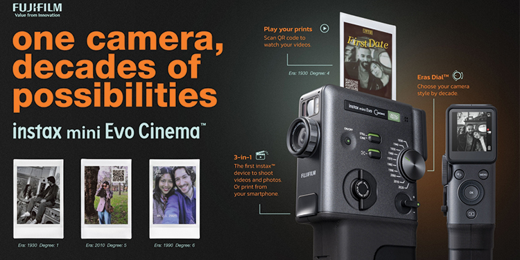ฟูจิฟิล์ม เปิดตัว instax mini Evo Cinema กล้องอินสแตนท์ไฮบริดที่ครบจบทั้งภาพนิ่ง-วิดีโอสั้น-พิมพ์รูป 