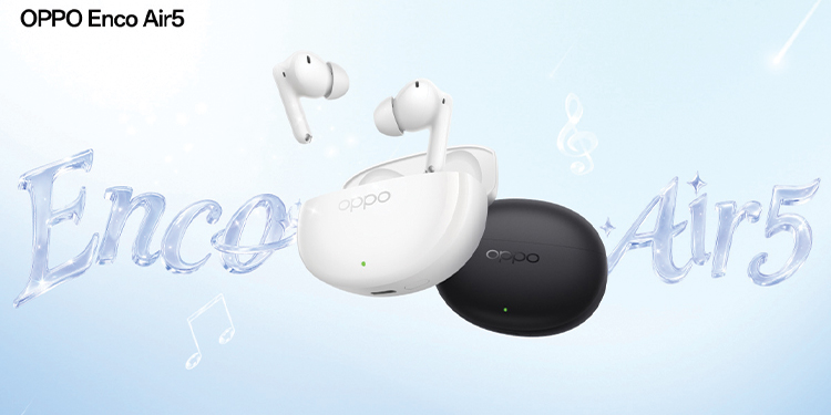 เตรียมสัมผัส! OPPO Enco Air5s และ OPPO Enco Air5 หูฟังไร้สายรุ่นใหม่ล่าสุด มาพร้อมระบบตัดเสียงรบกวน เบาสบายเหมือนไม่ได้ใส่
