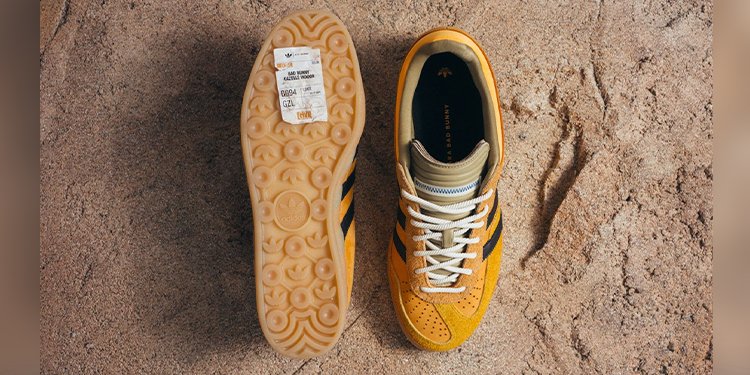 อาดิดาส ออริจินอลส์ และBad Bunny ถ่ายทอดเรื่องราวบทใหม่ผ่าน Gazelle Indoor Solar Gold