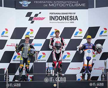 Oliveira stages a wet weather masterclass to put KTM on top at Mandalika