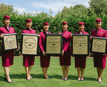 กาตาร์ แอร์เวย์ส คว้ารางวัล สายการบินยอดเยี่ยมแห่งปี จาก Skytrax ขึ้นแท่นอันดับ 1 เป็นครั้งที่ 8