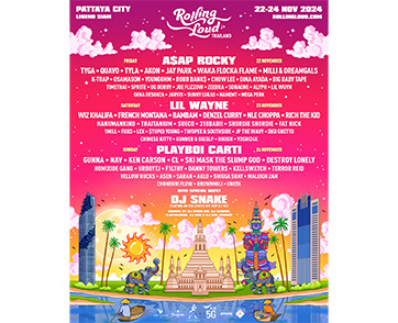 Rolling Loud Thailand 2024 ประกาศ Full Lineup จัดเต็ม! Playboi Carti, A$AP Rocky, Lil Wayne แท็กทีมเป็นเฮดไลน์เนอร์