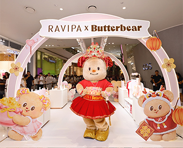 RAVIPA จับมือน้องหมีเนย รังสรรค์คอลเลกชันพิเศษ “RAVIPA x Butterbear” ให้เหล่ามัมหมีเฉลิมฉลองตรุษจีนด้วยความน่ารักที่มาพร้อมความโชคดี ต้อนรับปี 2568