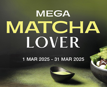 เมกาบางนา ส่งแคมเปญพิเศษสำหรับคนรักมัทฉะ “MEGA MATCHA LOVER” แลกรับฟรี! 12 เมนูขนมและเครื่องดื่มมัทฉะสุดฮิตอินเทรนด์ วันนี้ – 31 มี.ค. 68 ที่ศูนย์การค้าเมกาบางนา