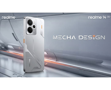 เกมเมอร์พร้อมบวก! “realme 14 Series 5G” คอลแลบ “Free Fire” พร้อมขึ้นแท่นเกมมิ่งโฟนแห่งปีด้วยบอดี้สุดล้ำปฏิวัติวงการ โดดเด่นด้วย Mecha Design และกรอบไฟ Victory Halo สุดเฉี่ยว