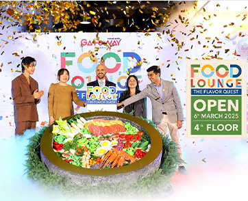 เชิญสัมผัสประสบการณ์แห่งรสชาติครั้งใหม่ พร้อมร่วมฉลองการเปิด “Food Lounge” ศูนย์อาหารสุดทันสมัย ภายใต้คอนเซ็ปต์ “The Flavor Quest”