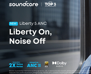 Soundcore แบรนด์เครื่องเสียงไร้สายอันดับ 3 ของโลก ปฏิวัติการฟังเพลงระหว่างเดินทาง ด้วย Soundcore Liberty 5 ANC 