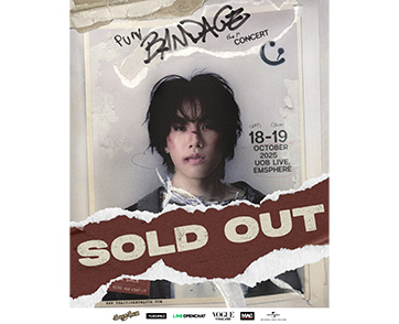 PUN ‘Bandage’ – The 1st Concert ประกาศ Sold Out! 2 รอบ กว่าหมื่นใบภายใน 30 นาที พร้อมขึ้น Trending ใน X อันดับ 1