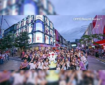 OPPO Reno16 Series 5G x BABYMONSTER บุกสยามยึดจอยักษ์  ส่งต่อแรงบันดาลใจให้ทุกโมเมนต์เป็นตัวเองได้เต็มที่ ผ่าน OPPO K-POP Star Random Dance พร้อมโปรโมชันสุดเอ็กซ์คลูซีฟ