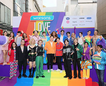 วัตสัน ประเทศไทย ร่วมฉลอง Pride Month ภายใต้พาเหรด“Watsons Love is Love Pride Parade”โอบกอดความหลากหลาย สู่สังคมที่เท่าเทียม